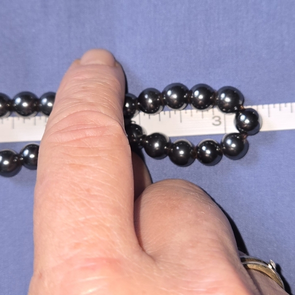 Hematite Bead Bracelet - Picture 2 of 2